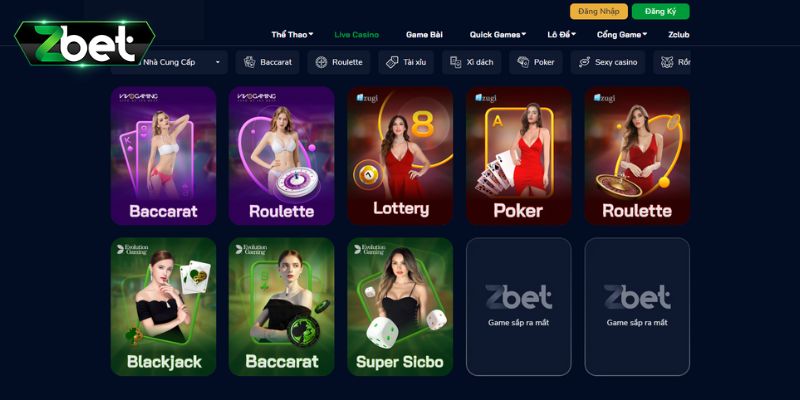 Trải nghiệm Baccarat hấp dẫn tại Zbet